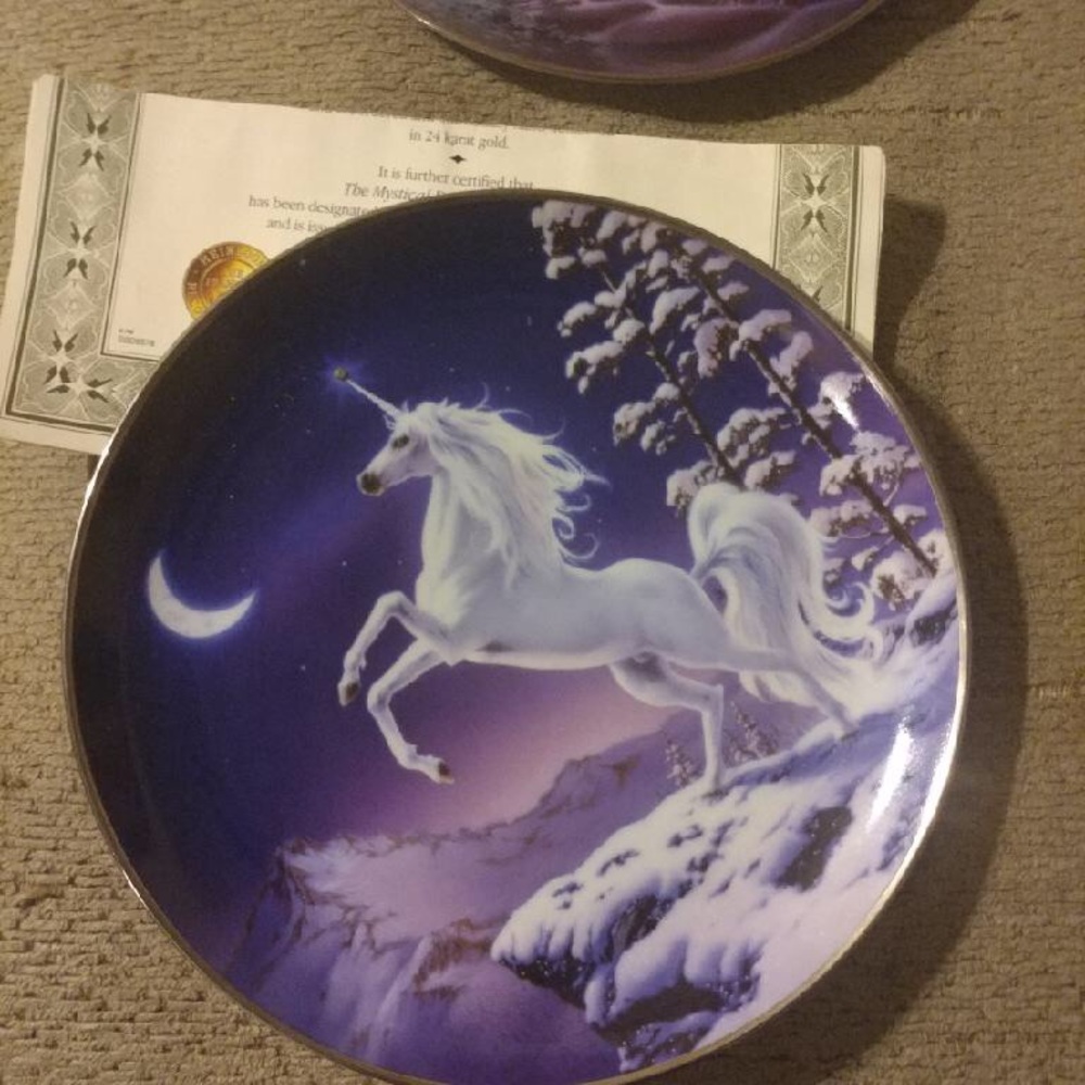 5 Franklin mint collectible plates